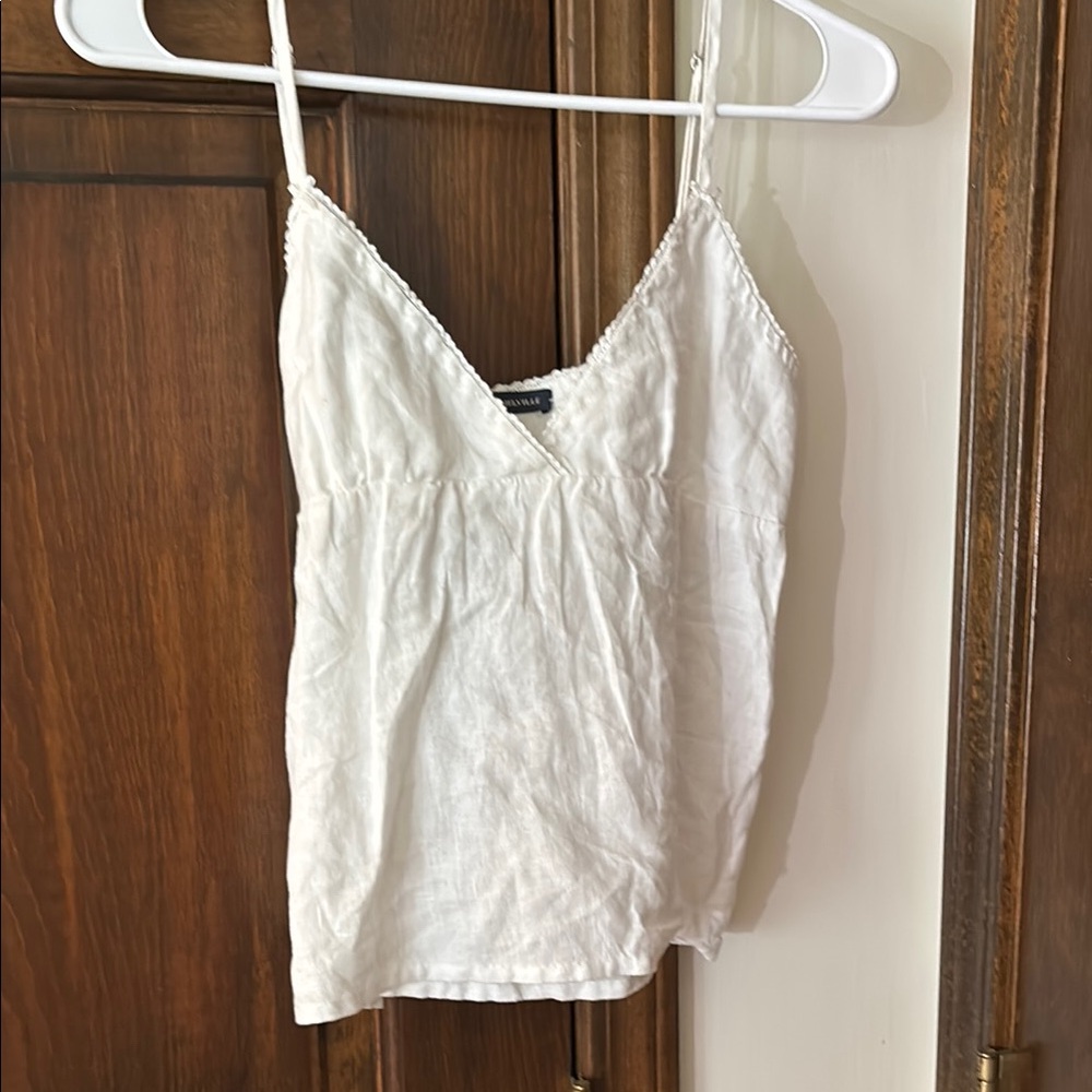 Brandy Melville White Fitted Camisole with Spaghetti Straps - New without tags